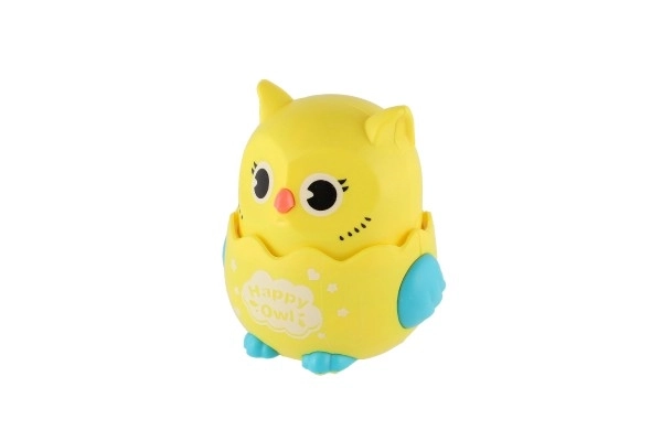 Sovy Happy Owl plastic 7x8 cm rijdend