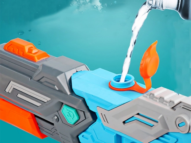 Grote waterpistool met pomp