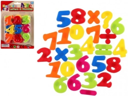 Gekleurde magnetische cijfers en symbolen voor kinderen