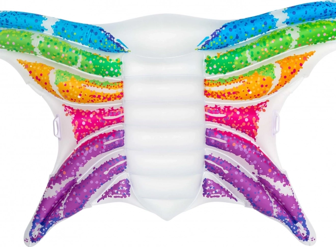 Opblaasbaar ligbed regenboogvlinder 294 × 193 cm