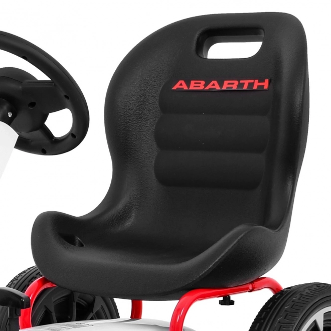 Gokart met trappers ABARTH wit