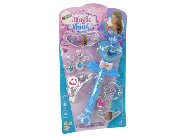 Interactieve projector met toverstaf Blue Fairy Accessoires