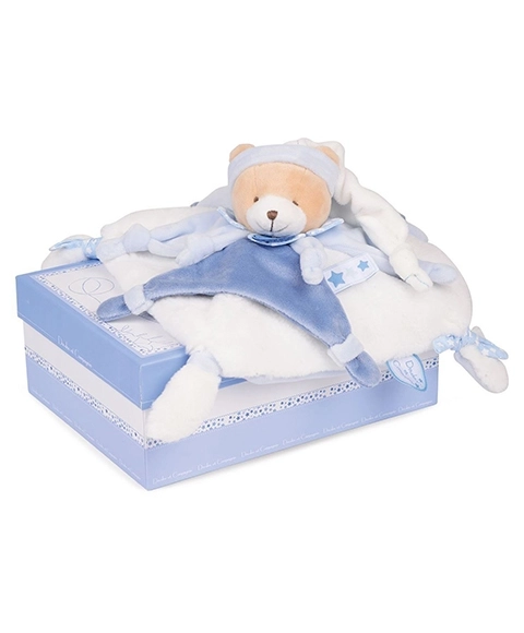 Doudou set pluche knuffelbeer met mutsje