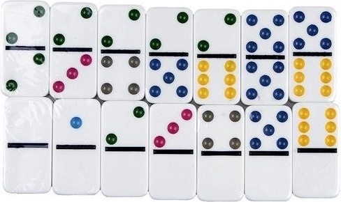 Gekleurde stippen voor een overzichtelijk spel
