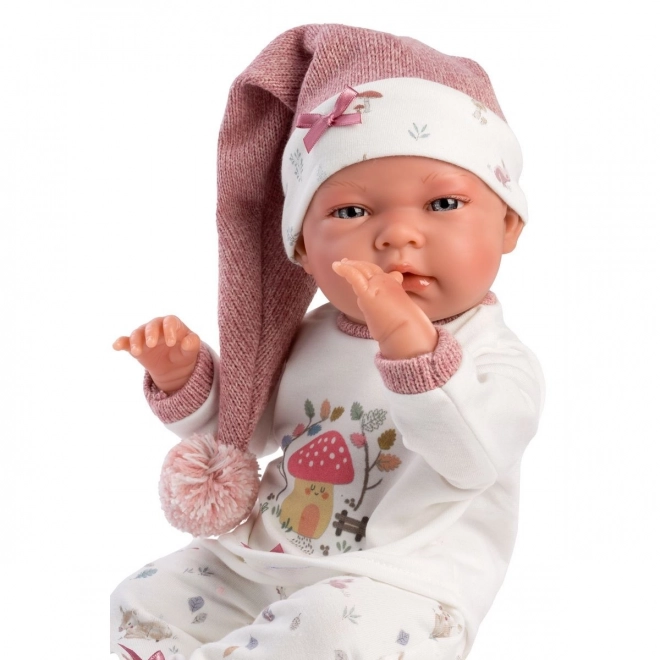 Llorens 73880 NEW BORN MEISJE - realistische babypop met een volledig vinyllichaam - 40 cm