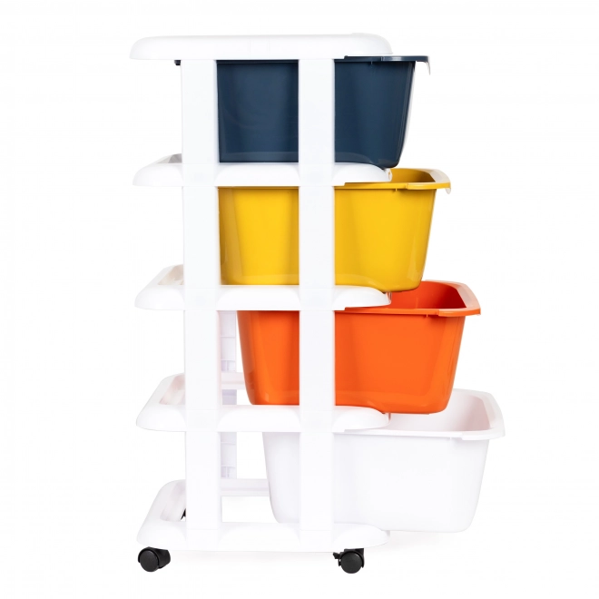 Handige organizer met 4 uitschuifbare plastic laden