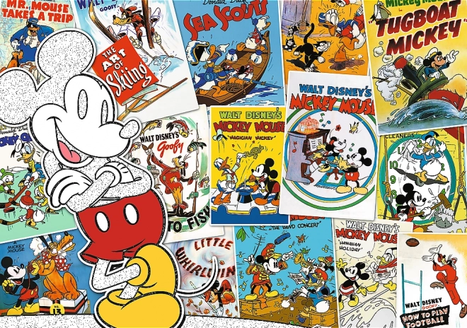 Puzzel 1000 Stukken in de Wereld van Mickey Mouse