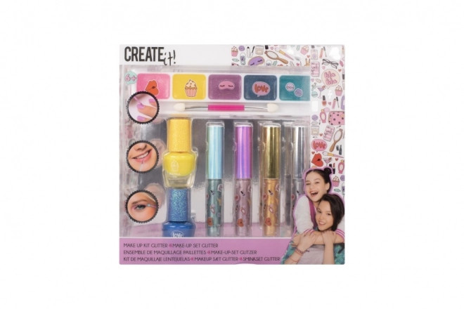 Make-up set Creat it Metaalachtig