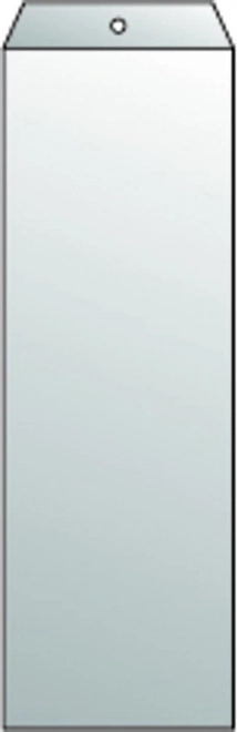 Transparante hoes voor voorraadkaarten 112x326 mm