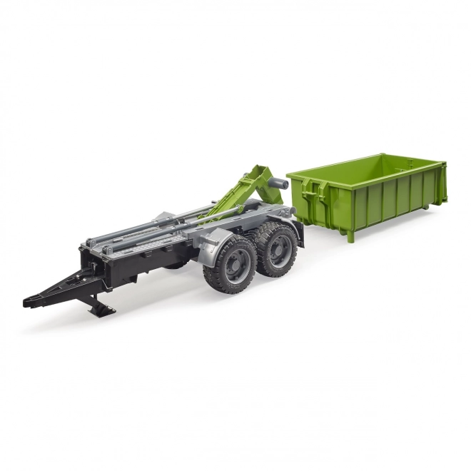 Bruder Groen voertuig met kiepcontainer schaal: 1:16