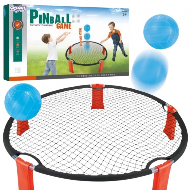 Smash Ball vaardigheidsspel met trampoline