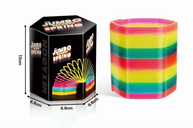 Kleurrijke jumbo spiraal met glitters