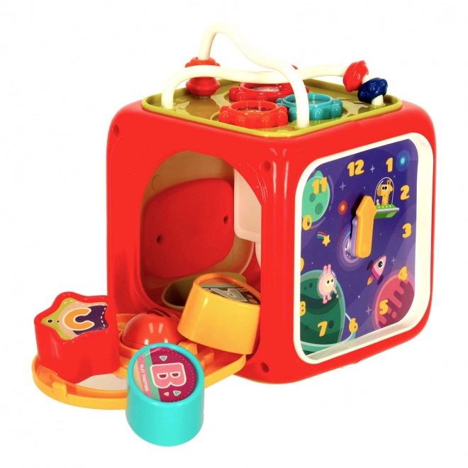 Interactieve educatieve kubus 6-in-1 Bibi-inn roze