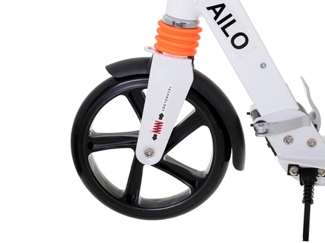 AILO opvouwbare stadsstep 200mm wielen demper voor achter GIMME – Wit