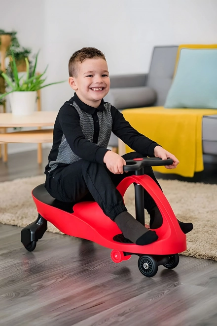 Loopfiets met LED-wielen rood ECOTOYS