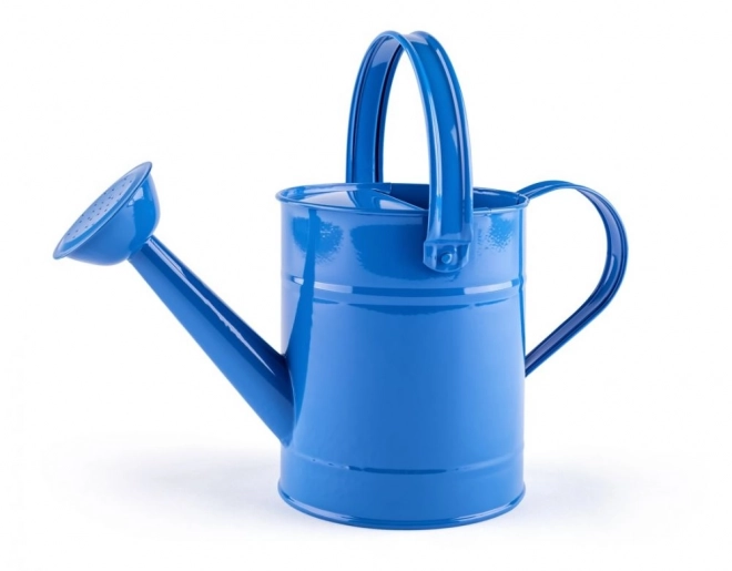 Blauwe metalen gieter Woody