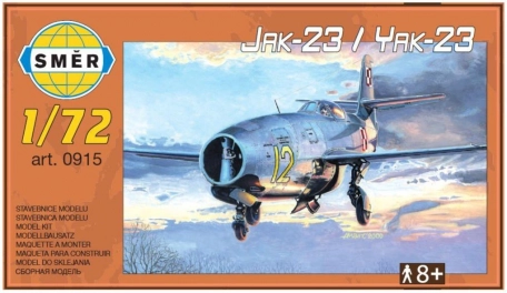 kunststof modelbouwpakket vliegtuig Jakovlev Jak-23
