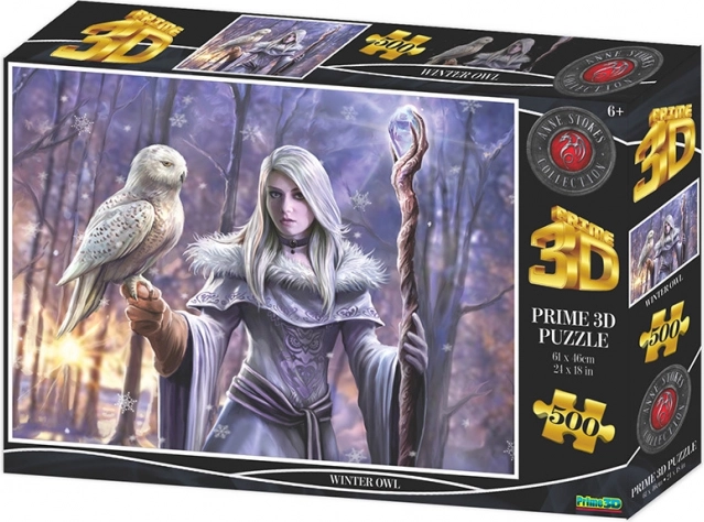 Puzzel Winteruil 3D 500 stukjes