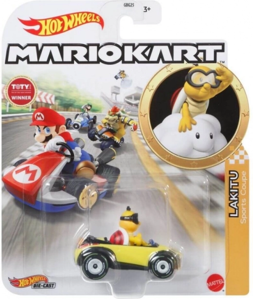 Hot Wheels Mario Kart – Lakitu metalen racewagen 1:64