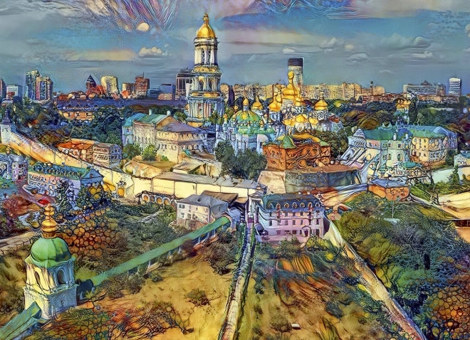 BLUEBIRD puzzel Kiev, Oekraïne 1000 stukjes