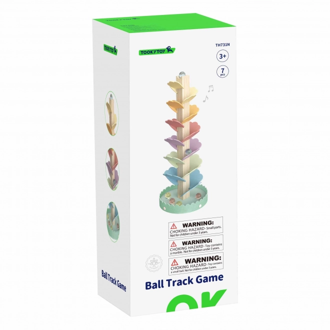 Houten spiraaltoren Tooky Toy voor kinderen