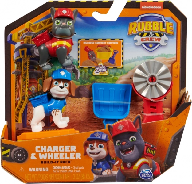 Rubble & Crew Charger en Wheeler bouwset met kinetisch zand