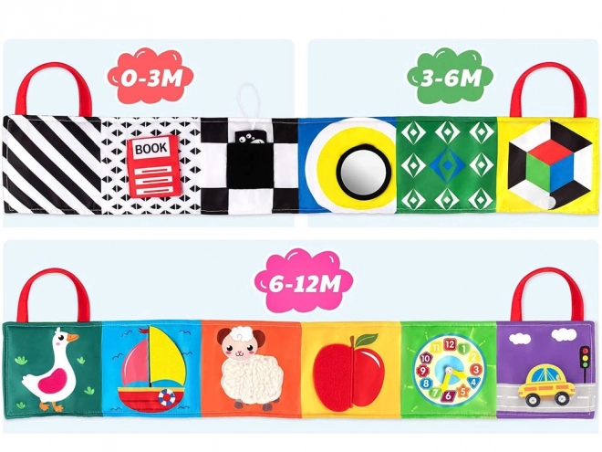 Vouwbare zintuiglijke boekje voor baby's