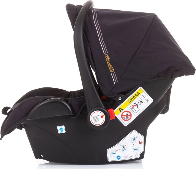 Kinderautostoeltje Chipolino Misty voor pasgeborenen tot 13 kg in de kleur Ebony