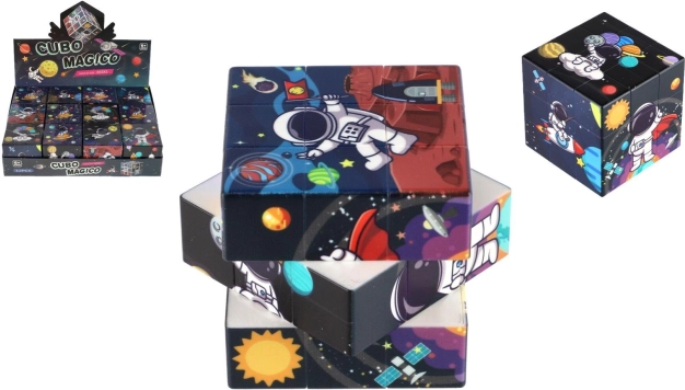 Puzzelkubus met ruimte-thema 3x3x3