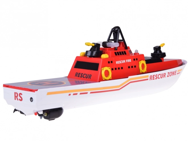 Reddingsboot Brandweer op afstand bestuurbaar