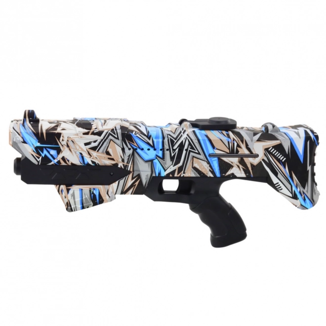 Elektrische waterpistool graffiti blauw