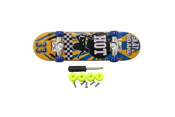 Schroevendraaier vinger skatebord met accessoires - 9 cm