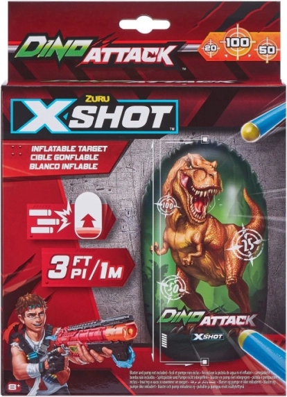 Opblaasbaar doelwit Dino Attack voor kinderen