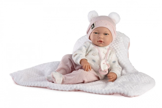 Guca 886 GALA - realistische pop baby met een zacht stoffen lichaam - 38 cm