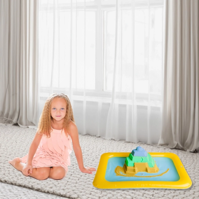 Opblaasbare zandbak voor kinetisch zand
