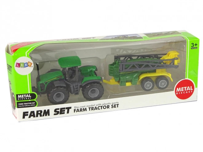 Landbouwvoertuig Tractor met Spuit Groen