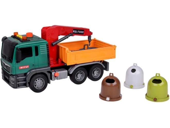 Educatieve vuilniswagen met containers Toytar