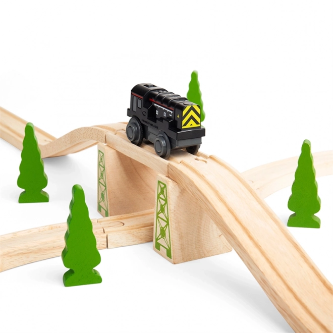 Bigjigs Rail diesel rangeerlocomotief op batterij