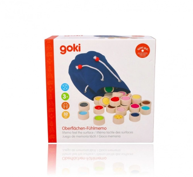 Goki Tastspel II – verschillende oppervlakken in katoenen zak - 32 delen