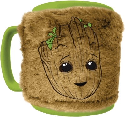 Groot-mok met afneembare pluchen hoes 440 ml