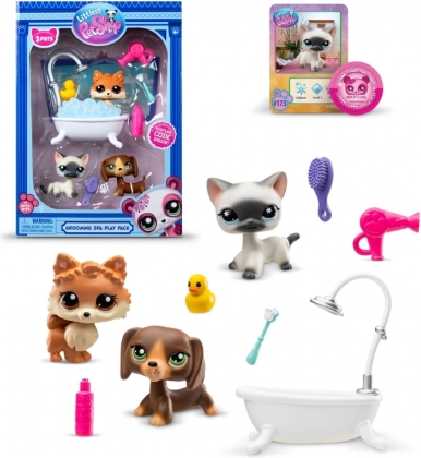 Littlest Pet Shop badkamerset met 3 diertjes