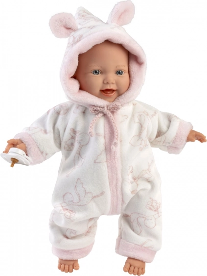 Llorens Little Baby realistische pop baby met zacht stoffen lijfje