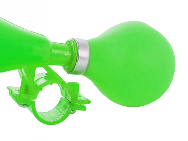 Fiets claxon met groene rubberen ballon