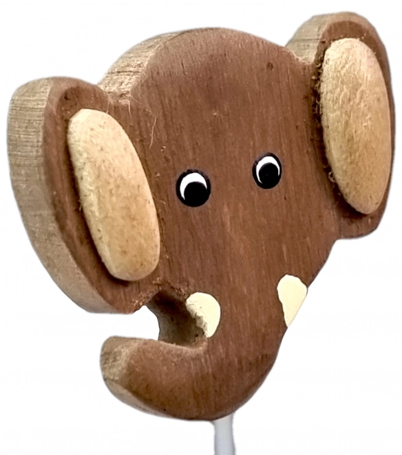 Houten potlood met olifantenkop