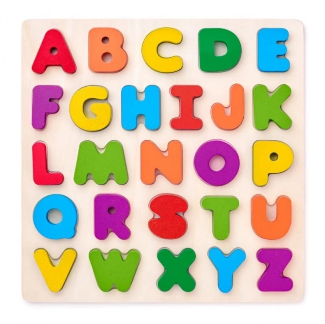 Houten alfabet puzzel voor kinderen