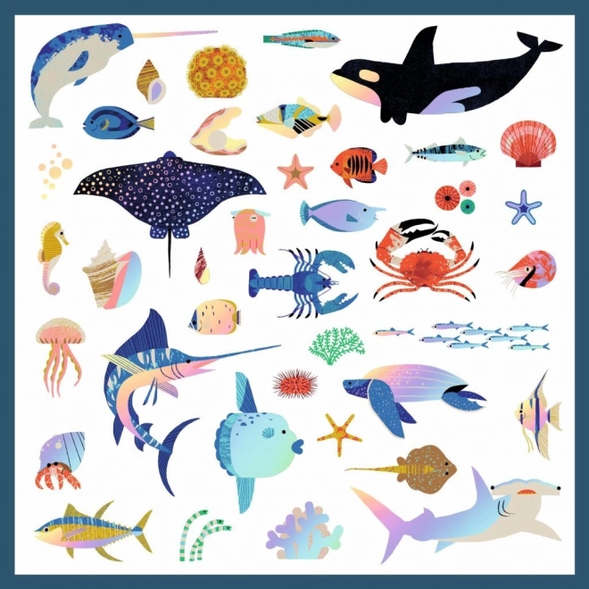 DJECO Metallic stickers - Oceaan