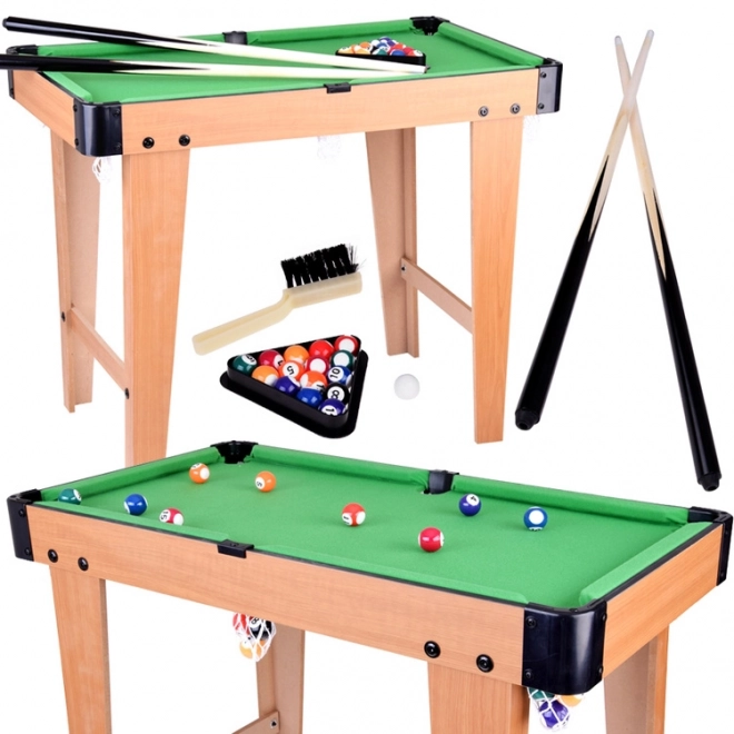 Complete set biljarttafel en accessoires gezelschapsspel voor kinderen GR0687