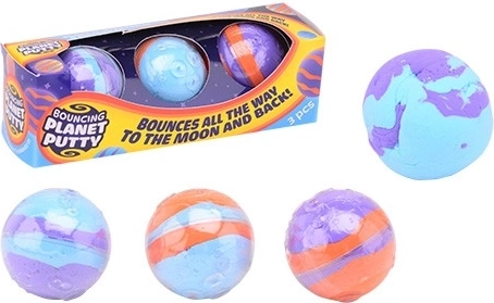 Stuiterende schuimbal Planeten – set van 3 stuks