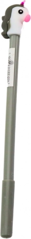 Balpen Unicorn Stopper Zwarte Punt Mix Grijs Paars 0,5 mm