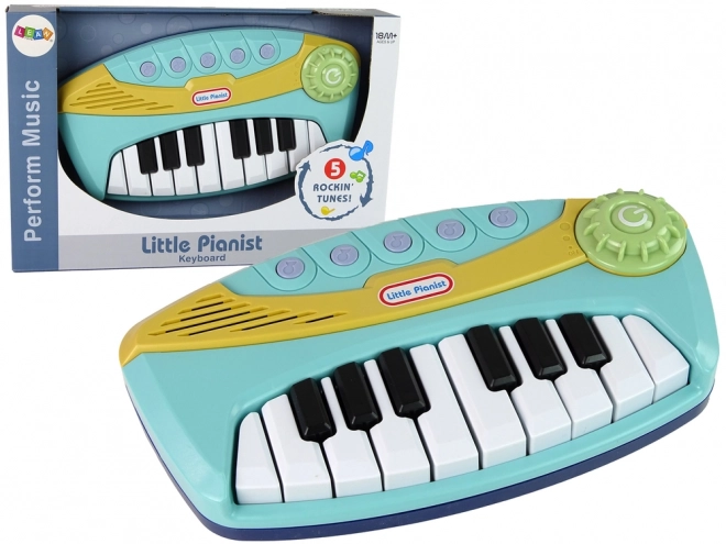 Kleine pianist Interactieve blauwe piano